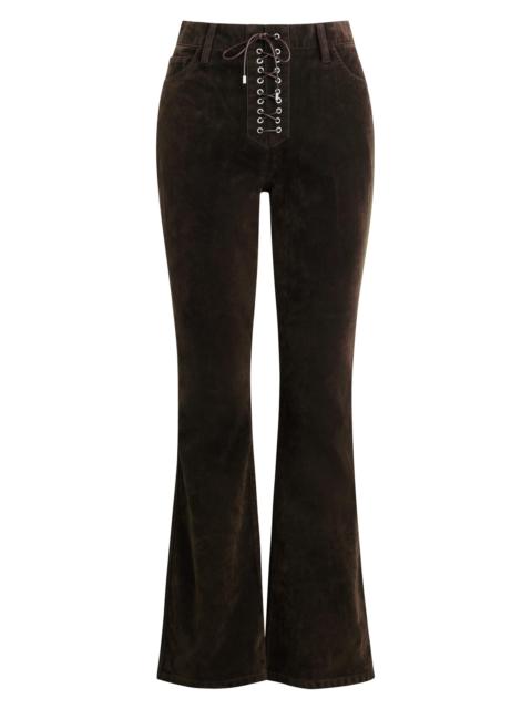 Joe's Jeans Women's X WeWoreWhat The Ralph Suede Bootcut Jeans - Dark Chocolate