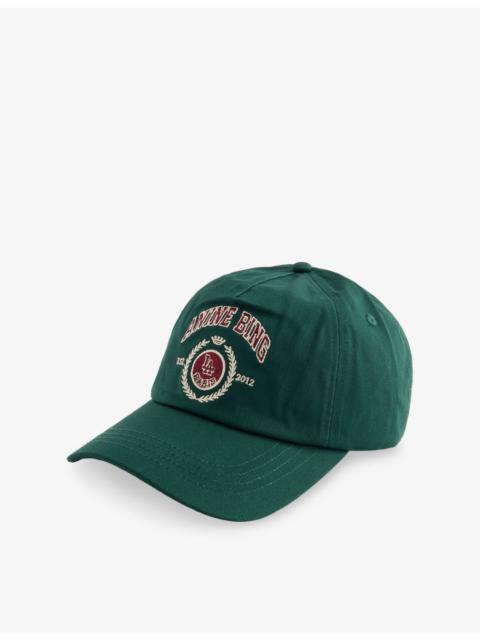 ANINE BING Jeremy Logo-Embroidered Cotton Baseball Cap