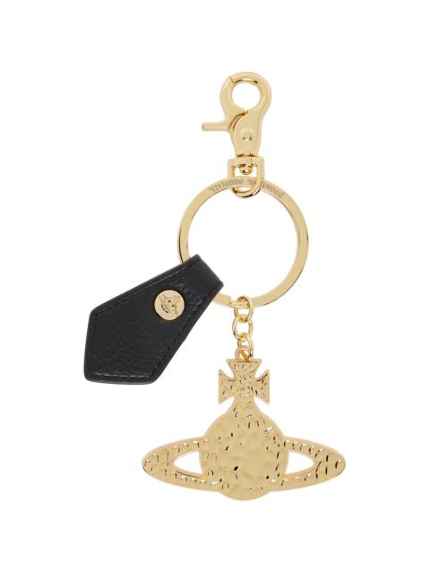 Vivienne Westwood Gold Hammered Orb Keychain