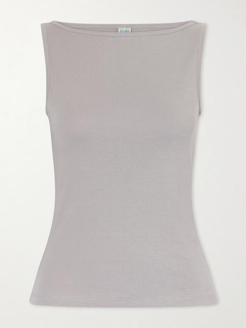 FLORE FLORE Timmi ribbed organic cotton tank Gray