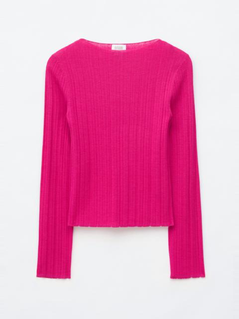 & Other Stories Rib-Knit Wool Boatneck Top