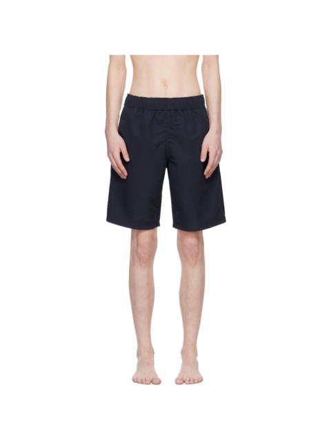 Palm Angels Navy Printed Swim Shorts