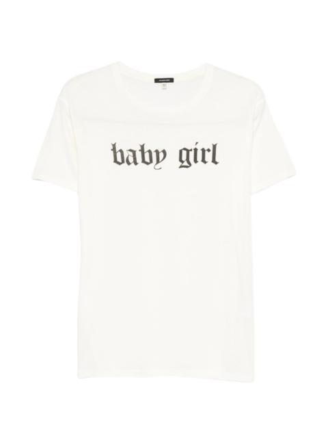 R13 Baby Girl Boy T logo-print T-shirt