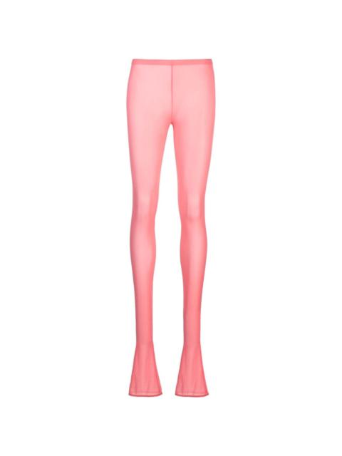 Blumarine semi-sheer jersey leggings