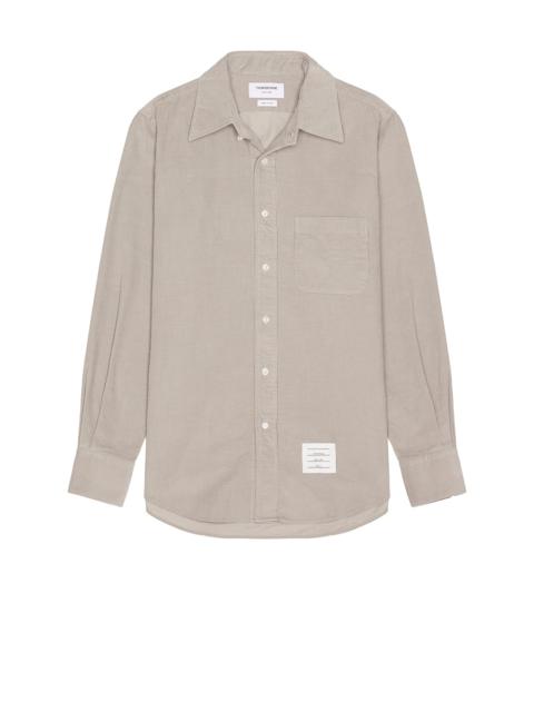 Thom Browne Straight Fit Corduroy Shirt