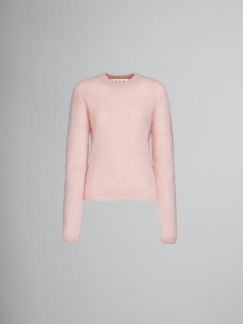PINK MOHAIR AND WOOL JUMPER