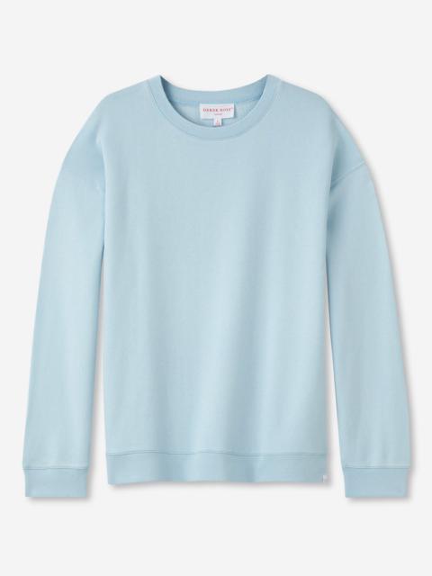 Derek Rose Women's Sweatshirt Quinn Cotton Modal Stretch Blue