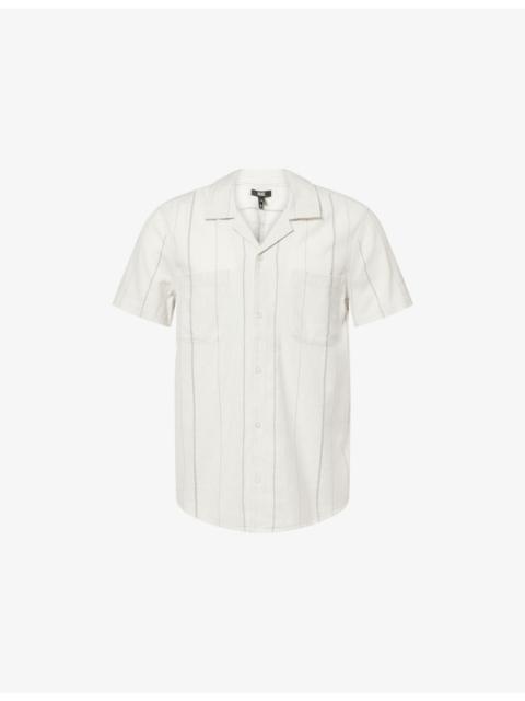 PAIGE Jacobson Striped Cotton-Blend Shirt