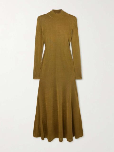 Jersey turtleneck gown
