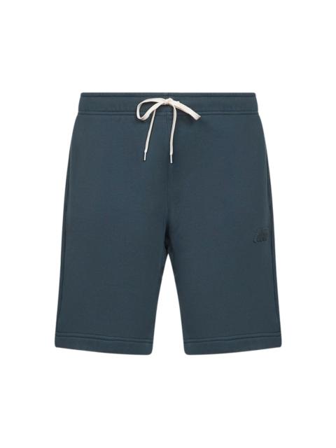 elasticated-waistband logo track shorts