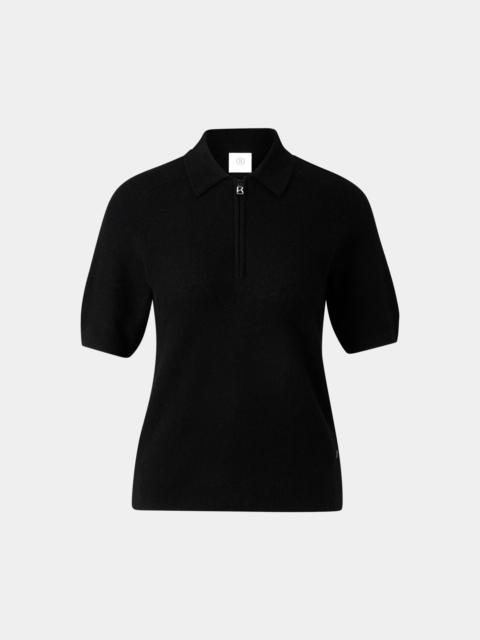 BOGNER Knitted polo shirt Shari in Black