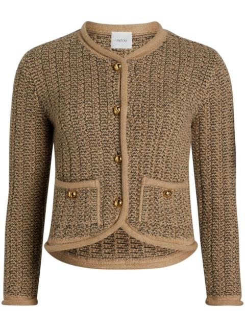 PATOU knitted fitted jacket