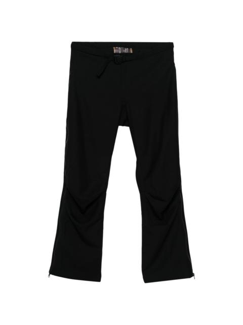 GR10K belted straight-leg trousers