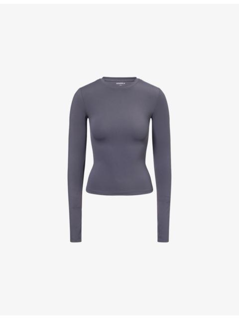 ADANOLA Ultimate Long-Sleeved Stretch-Woven Top