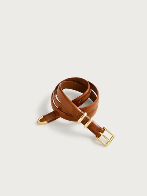 J.CREW Thin spazzolato Italian leather belt