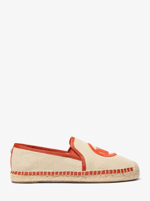 MICHAEL KORS Hastings Two-Tone Cotton Blend Canvas Espadrille