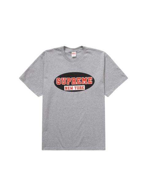 Supreme 최고 뉴욕 티 'Heather Grey 이름 *