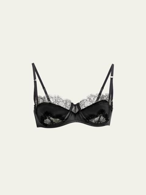 KIKI DE MONTPARNASSE Sensuel Lace-Trim Underwire Balconette Bra