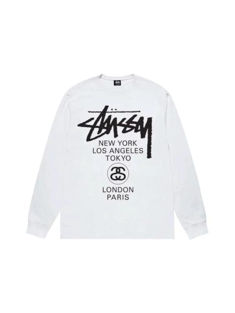 Stüssy Stussy World Tour Long Sleeve Tee White