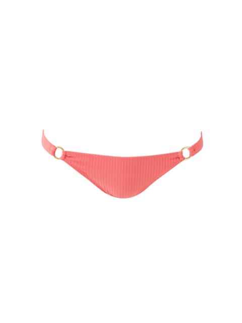 MELISSA ODABASH MONTENEGRO APRICOT RIBBED BIKINI BOTTOM