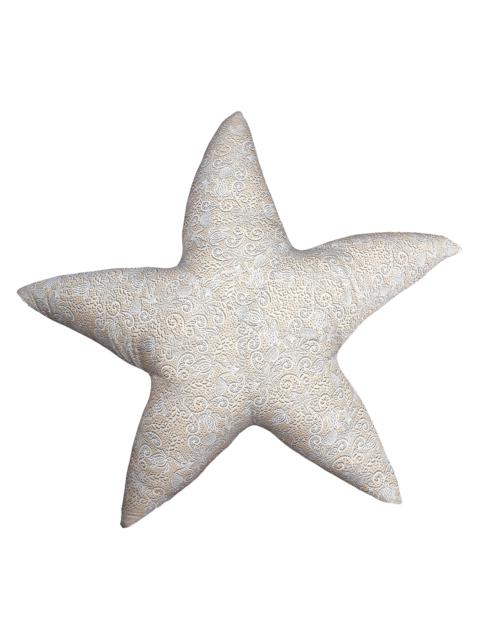 Vilebrequin Beige Starfish Cushion Broderies Anglaises - VBQ x MX HOME