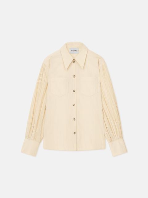 Nanushka Pleated Poplin Shirt