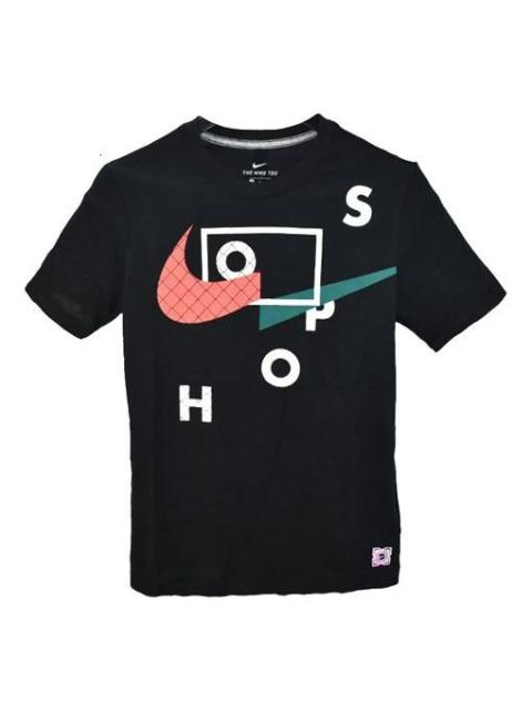 Nike 나이키 농구 Athleisure 우연한 스포츠 둥근 목 검정 CK1180-010