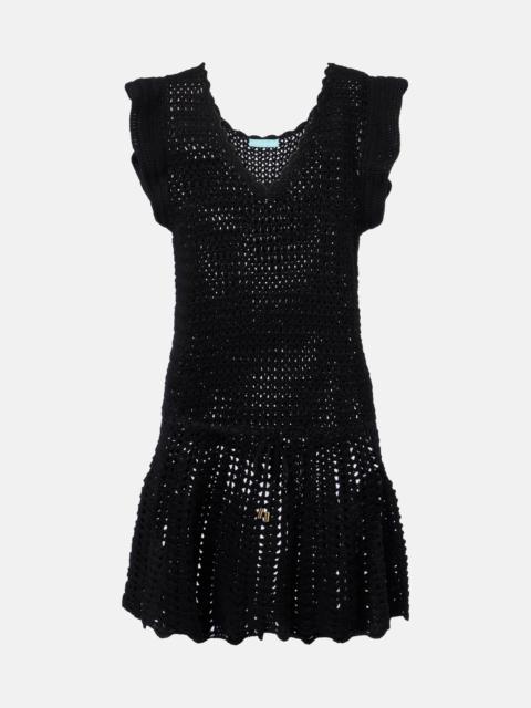 MELISSA ODABASH Bailey knitted cotton minidress