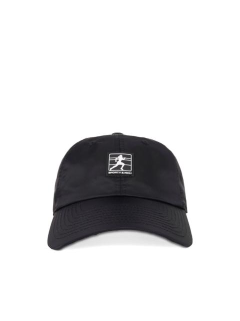 Sporty & Rich logo-patch baseball cap