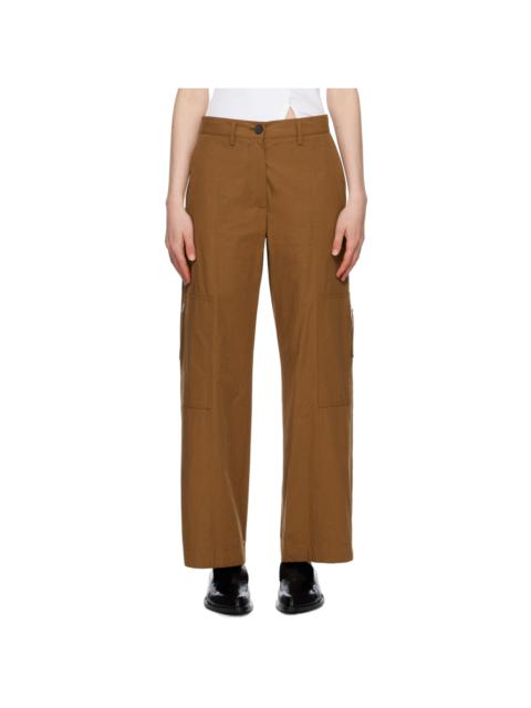 Jil Sander Brown Zip Pocket Trousers
