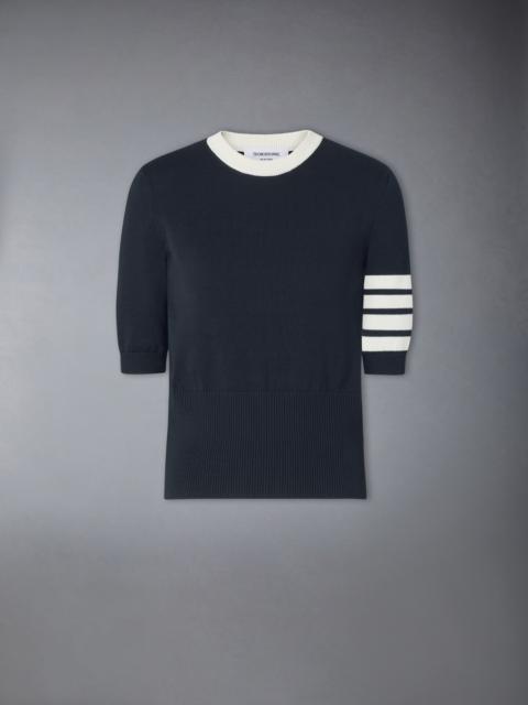 Thom Browne JERSEY HECTOR INTARSIA 4-BAR TEE