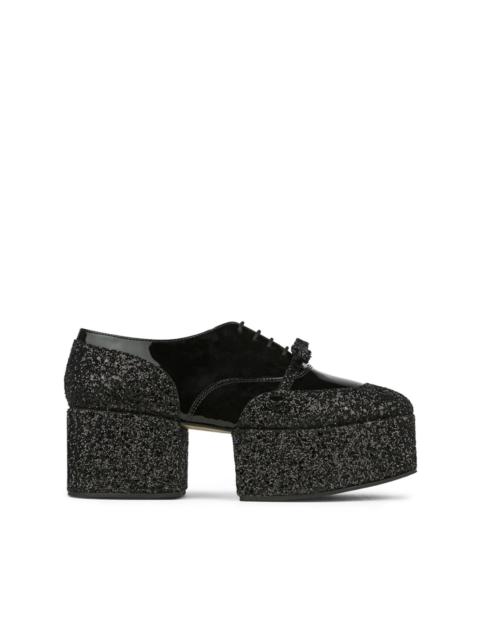 Noir Kei Ninomiya glitter-embellished loafers