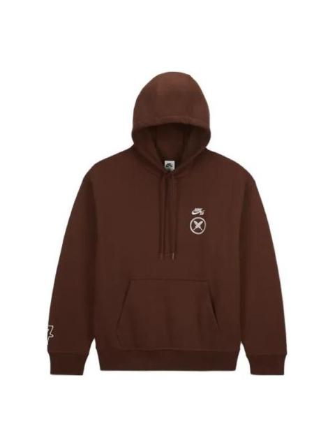 Nike Nike SB x Yuto Skateboard Fleece Pullover 'Brown' FN0552-259