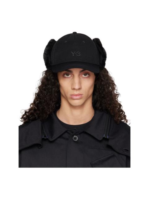 Y-3 Black Ear Cap