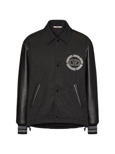 Valentino logo-patch varsity jacket