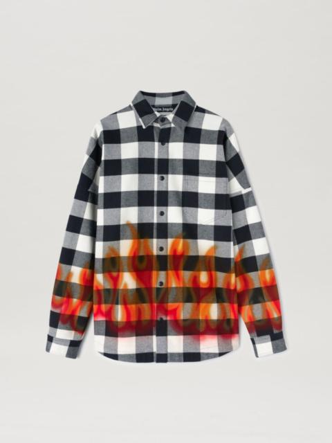 check-print long-sleeve shirt