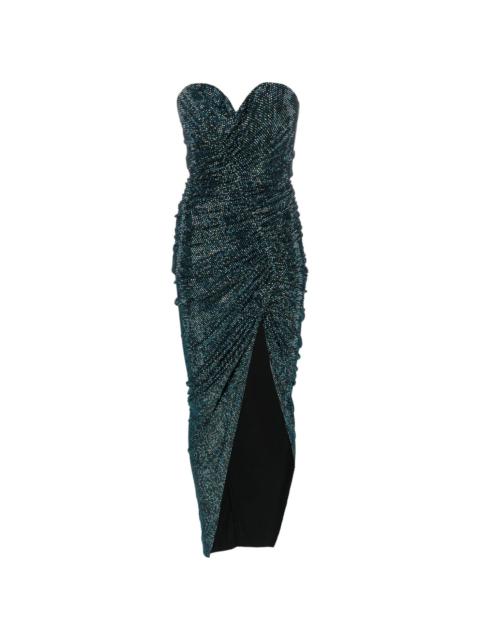 ALEXANDRE VAUTHIER crystal-embellished ruched maxi dress