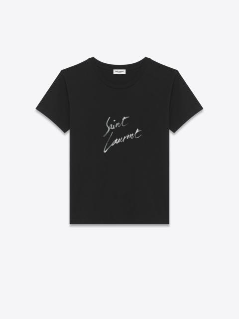 saint laurent signature t-shirt