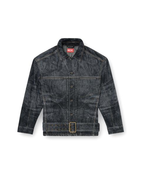 Diesel BIKER-INSPIRED DENIM JACKET