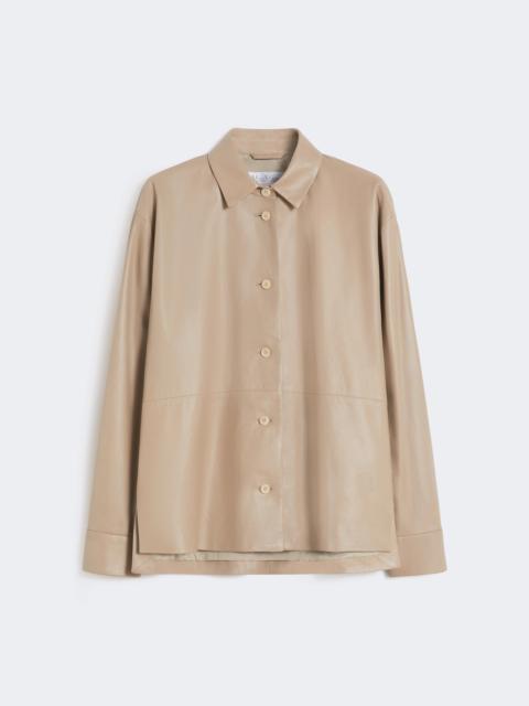 Max Mara Nappa leather jacket - SAND