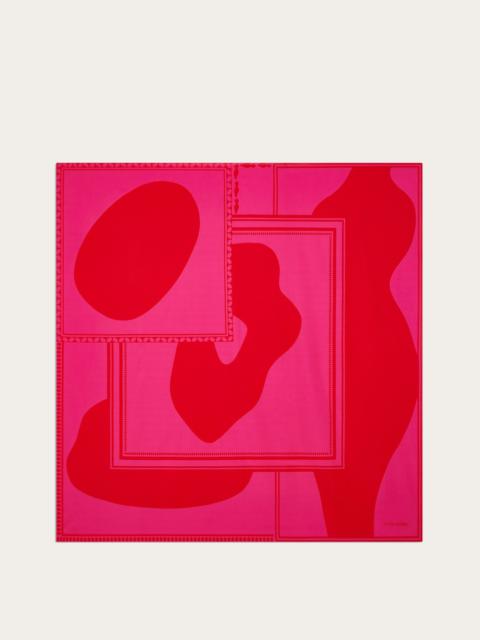 FERRAGAMO Clessidra print scarf