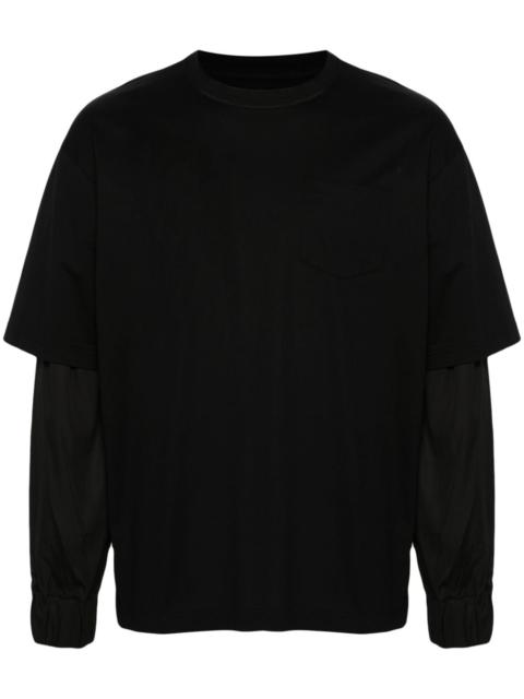 sacai layered T-shirt