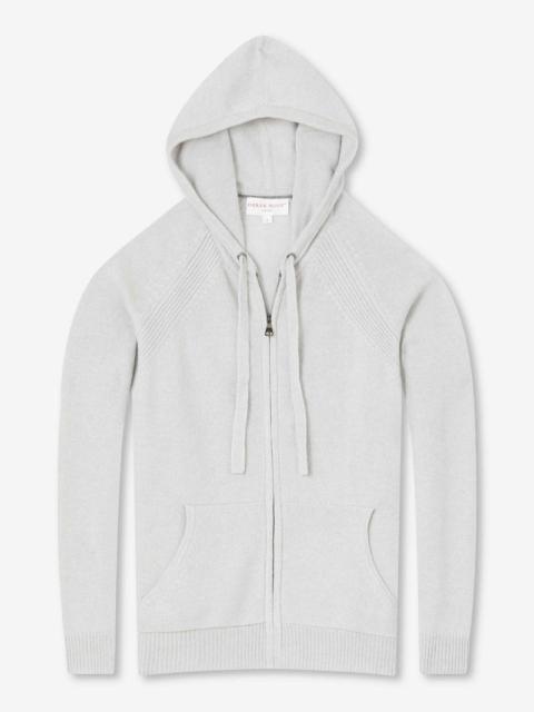 Derek Rose Women's Hoodie Daphne Cashmere Silver