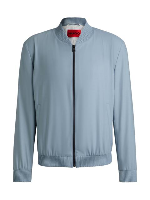 HUGO SLIM-FIT JACKET IN STRETCH-WOOL