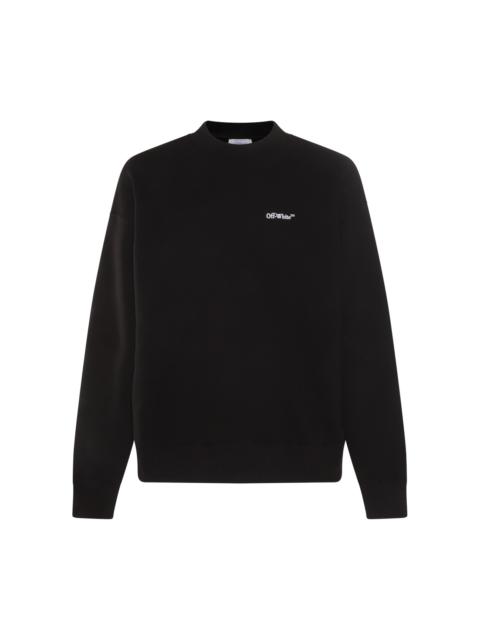 Off-White black and white cotton embroidered arrow sweatshirt