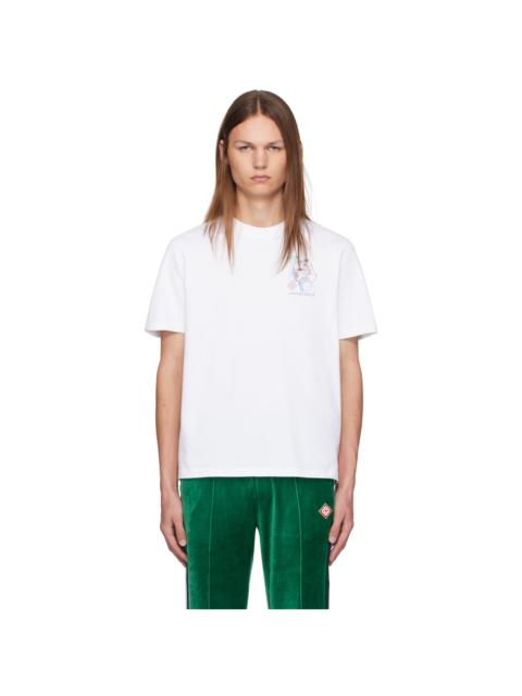 【関税込み】Solid Homme ホワイト 'Pastoral Fantasy' Tシャツ SOLID HOMME White 'Pastoral Fantasy' T-shirt | REVERSIBLE