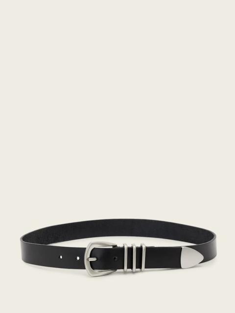 ALLSAINTS AVERY LEATHER JEANS BELT