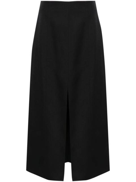 Golden Goose A-line virgin wool midi skirt