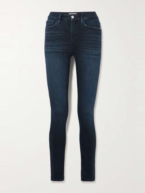 FRAME Le High distressed skinny jeans
