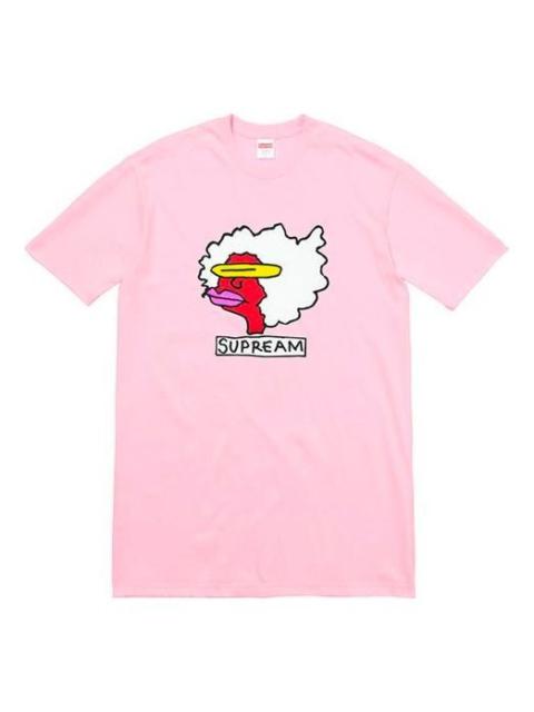 Supreme FW17 Gonz Tee Light Pink Sausage Mouth Printing Short Sleeve Unisex SUP-FW17-0273